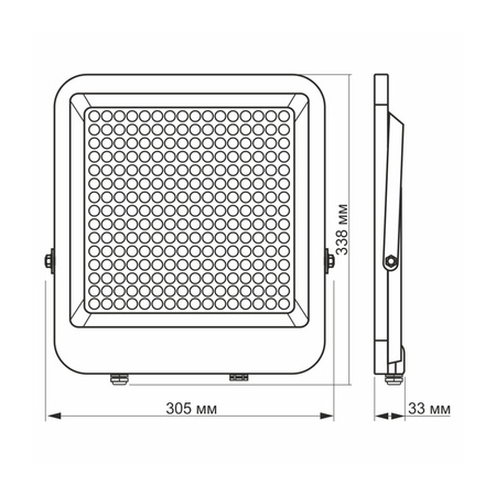 Naświetlacz Halogen LED 200W 24000lm 5000K IP65 Szary VIDEX DAVIS