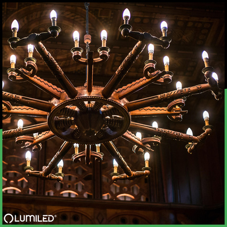 6x Żarówka LED E14 Świeczka B35 10W = 75W 1100lm 6500K Zimna 180° LUMILED