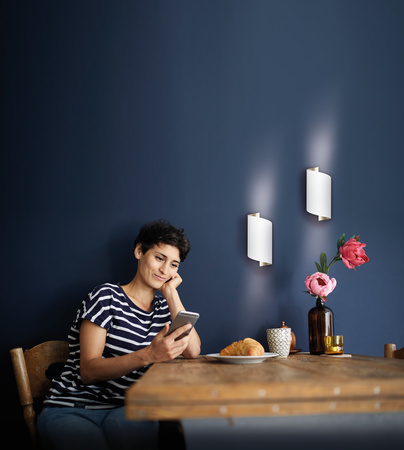 Kinkiet SMART+ WIFI Inteligentna lampa ścienna 12W ORBIS TWIST WHITE LEDVANCE