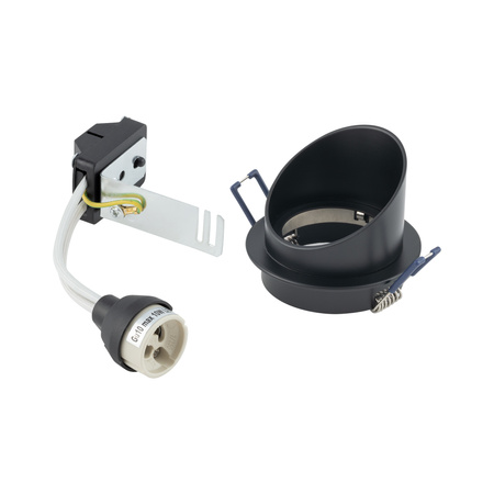 Oprawa Podtynkowa Sufitowa GU10 Czarna SOLTA 10491 Nowodvorski