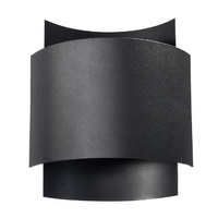 Lampa Ścienna Kinkiet G9 Prostokątna Czarna Industrialna Impact Sollux