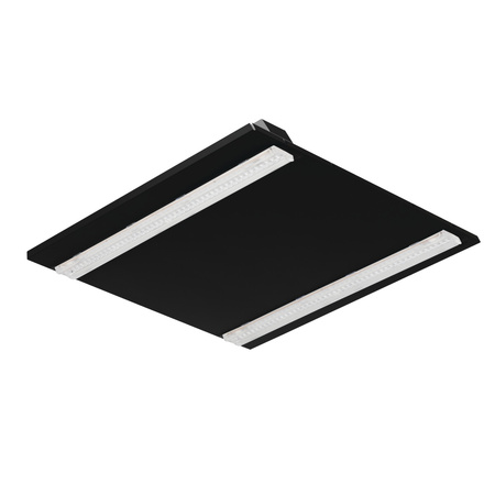 Panel LED Podtynkowy 60x60 Lampa 35W 4950lm 3000K Ciepła 60° UGR19 Czarna Kanlux