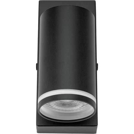 Lampa ścienna Kinkiet GU10 RING z włącznikiem czarny
