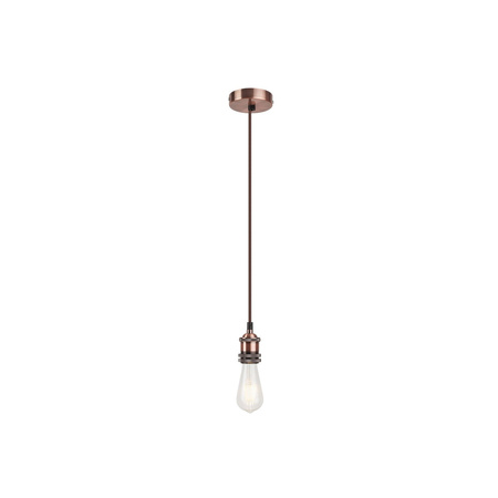 Lampa Wisząca Sufitowa Zwis E27 Brązowy Industrialny Fixy Rabalux