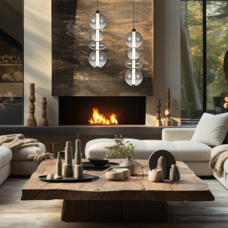 Lampa Wisząca Sufitowa DAPHNE SMOKED 36W Milagro