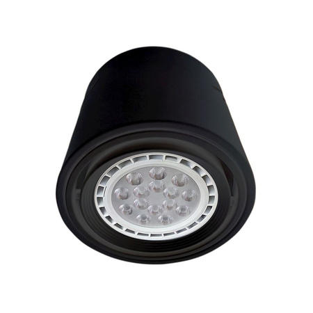 Lampa Oprawa Sufitowa TUBO Czarna 1xAR111 Milagro
