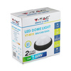 Plafon LED Lampa Sufitowa 12W 3000K 840lm IP54 Okrągła Czarna VT-8015 V-TAC