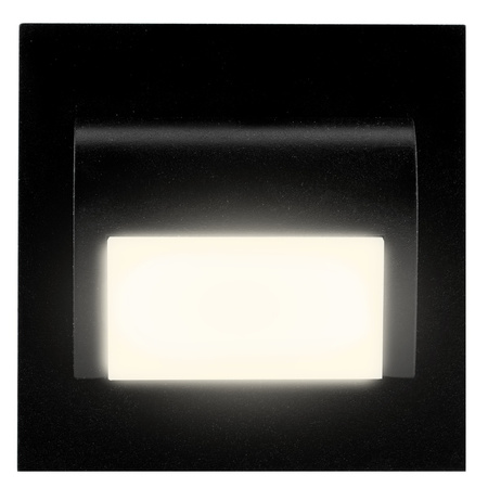 Oprawa schodowa DECORUS Lampka LED 1,2W Czarna ProVero Neutralna 4000K 12V DC