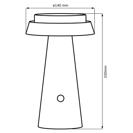 Lampa Solarna Ogrodowa LED Stojąca Ozdobna Lampka Stołowa 1800-3000K USB-C 3 barwy