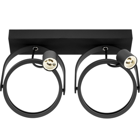 Lampa sufitowa Kinkiet LEON 2x ES111 Ruchomy czarny