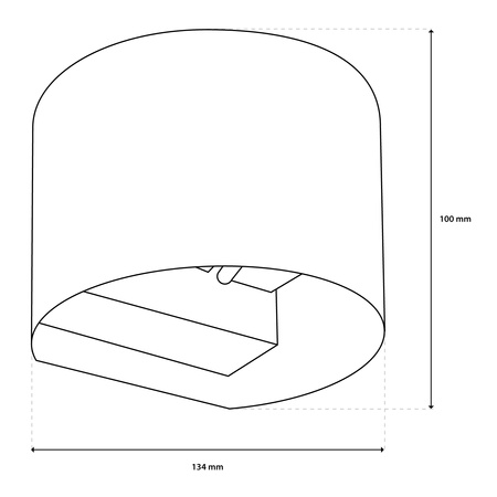 Kinkiet Ogrodowy Elewacyjny LED G9 Regulowany Okrągły Góra Dół Grafit PYXIS LUMILED