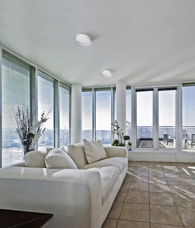 Plafon LED Lampa Sufitowa Natynkowa Rifa 17,5W 3000K 40cm Okrągła Biała KANLUX