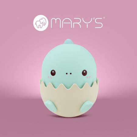 Lampka Nocna Dziecięca LED 0.75W 3000-4000K Ciepła i Neutralna + Wielokolorowa RGB Akumulatorowa 1200mAh Niebieska BABY DINO MARY'S