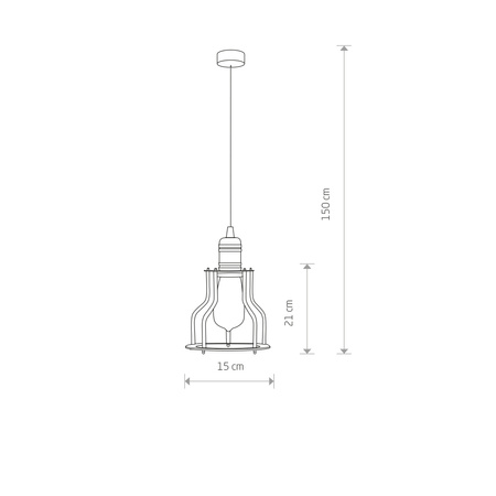 Lampa Sufitowa Wisząca E27 Czarna Industrialna WORKSHOP B 6336 Nowodvorski