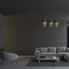 Lampa wisząca ALMERIA 3xE27 Elegancka Sznury Korali MLP64400 Milagro Metal + Tworzywo sztuczne+ Tkanina