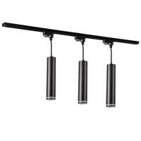 Zestaw Szynowy Szynoprzewód Szyna Listwa 1-Fazowa + 3x Reflektor GU10 Czarna PARIS Sanico Goldlux