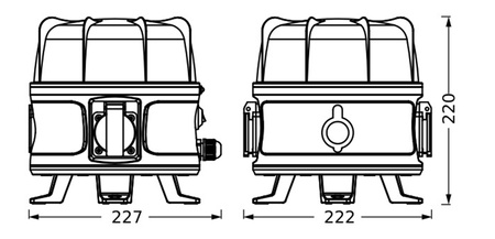 Lampa Robocza Halogen LED Naświetlacz Reflektor 30W 3700lm 6500K 360° Worklight LEDVANCE