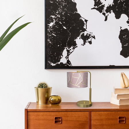 Lampka Biurkowa Stołowa LED ZIGGY Różowe Złoto Różowa 1xE27 Milagro