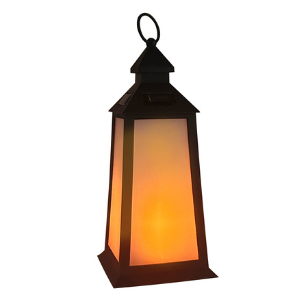 Latarenka Solarna Lampka LED Wisząca Ogrodowa Lampion IP44 Efekt Płomienia