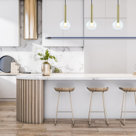 Lampa Wisząca Sufitowa NIKO Złota 1xG9 fi 150 Milagro