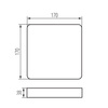 Ramka Oprawy Downlight TAVO LED 18W Kwadratowa Biała KANLUX