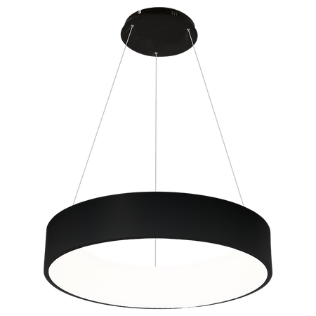 Lampa wisząca OHIO 24W LED Czarna Obręcz Minimalistyczna MLP6358 Milagro Metal + Akryl