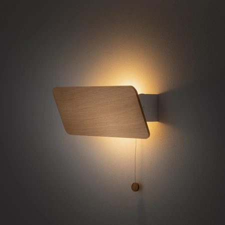 Kinkiet Ścienny Lampa Natynkowa E14 Brązowa Drewno Nowoczesna OSLO 30 9700 Nowodvorski