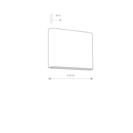 Lampa Ogrodowa Zewnętrzna Kinkiet Elewacyjny Oprawa Natynkowa LED 7W 242lm 3000K Ciepła Grafitowa Wodoodporna IP54 Nowoczesna SEMI 6775 Nowodvorski