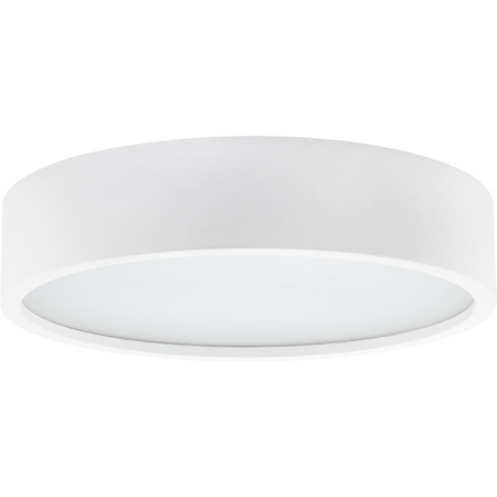 Plafon LED Lampa Sufitowa Natynkowa JASMIN 2x E27 Drewno Biały mat 37cm