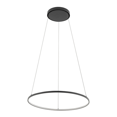 Lampa Sufitowa Wisząca LED 21W 660lm 3000K Ciepła Czarna Nowoczesna CIRCOLO LED M 10812 Nowodvorski