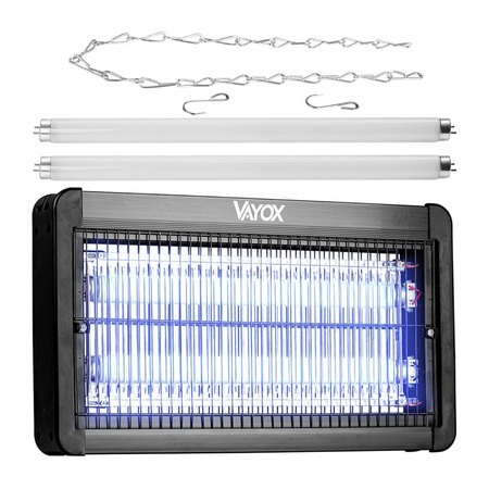 Lampa Owadobójcza Pułapka Elektryczna 100m2 20W na Muchy Komary Owady VAYOX