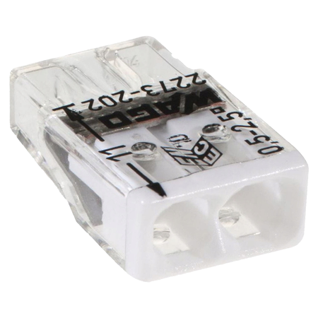 Złączka Instalacyjna Szybkozłączka 2273-202 na Drut 2x0,5-2,5mm WAGO