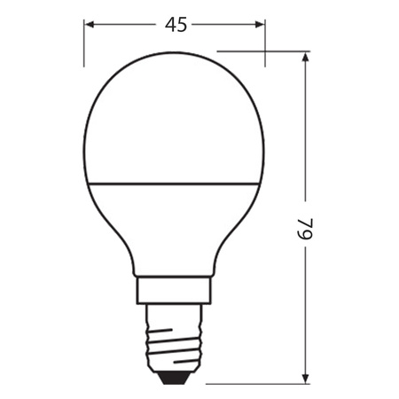 Żarówka LED PCR E14 P45 4.9W = 40W 470lm 4000K 200° Eco Recykling Neutralna LEDVANCE