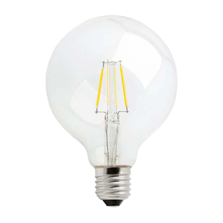 Żarówka LED GLOB FILAMENT G95 COG E-27 230V 4W WW CLEAR SPECTRUM