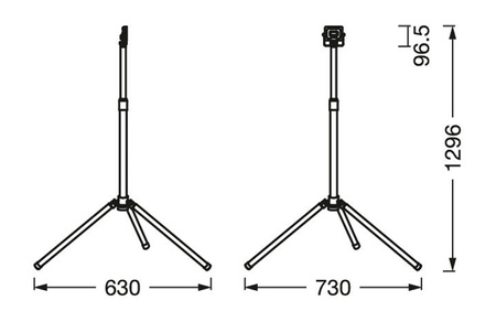 Reflektor Naświetlacz Lampa LED Na Statywie 10W 900lm 6500K Halogen Roboczy Przenośny Worklights LEDVANCE