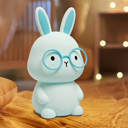 Lampka Dekoracyjna LED Królik 1W 3000K RGBW Niebieski Ściemnialna Florek Sanico Goldlux