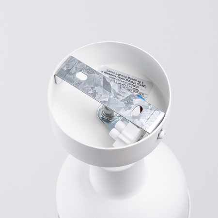 Lampa Ścienna Kinkiet E27 Geometryczna Biała Industrialna Elba Sollux