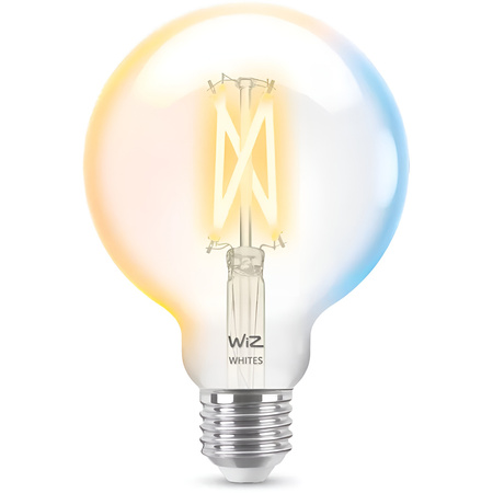 Żarówka LED E27 Kula G95 7W = 60W 806lm 2700-6500K TW FILAMENT Inteligentna SMART WiFi Bluetooth Aplikacja WiZ