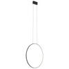 Lampa Sufitowa Wisząca LED 21W 660lm 3000K Ciepła Czarna Nowoczesna CIRCOLO LED M 10811 Nowodvorski