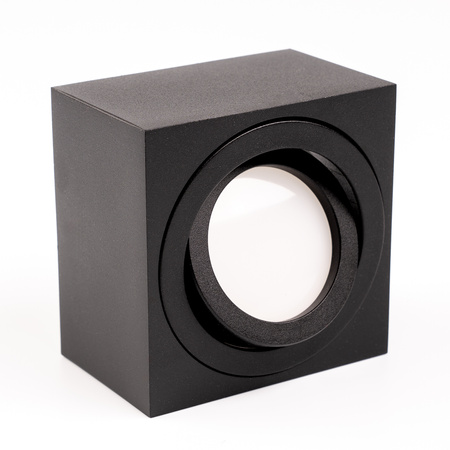 Oprawa Natynkowa HALOGENOWA Tuba Spot Ruchoma Kwadratowa Czarna 50mm + Wkład LED 5W 3000K AMAT-S LUMILED