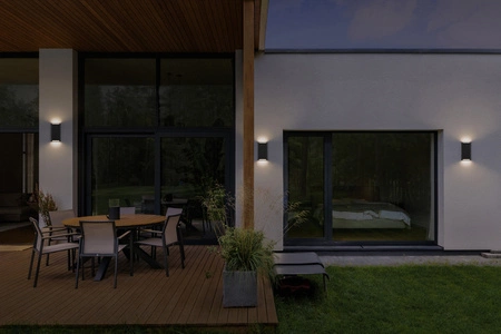 Kinkiet Ogrodowy Lampa Elewacyjna Zewnętrzna LED 7.5W 340lm 3000K Ciepła Szary IP65 Endura Osram