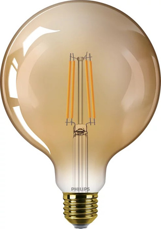 Żarówka LED Globe E27 G125 7W = 40W 470lm 1800K Ciepła Filament Bursztynowa PHILIPS