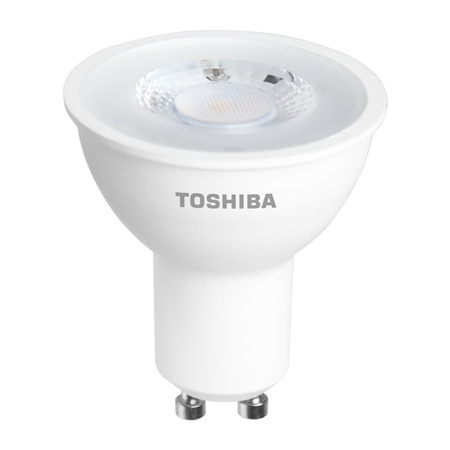 Żarówka LED GU10 7W = 75W 520lm 6500K Zimna Reflektor Punktowy TOSHIBA Ściemnialna