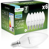 6x Żarówka LED E14 Świeczka B35 2,5W = 25W 249lm 6500K Zimna 180° LUMILED