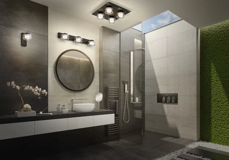 Kinkiet Łazienkowy LED Lampa Ścienna Punktowa IP44 16.5W CCT 3000K-4000K Czarna LEDVANCE