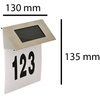 Lampa Ogrodowa Solarna LED Podświetlany Numer Domu Kinkiet Elewacyjny 5W 6500K IP44 Czujnik GOLDLUX (Polux)
