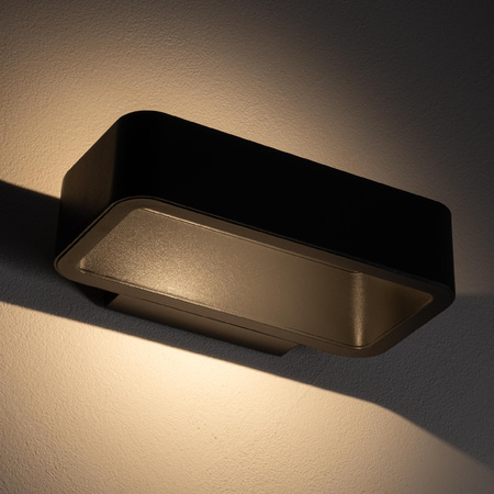 Lampa Ogrodowa Zewnętrzna Kinkiet Elewacyjny Oprawa Natynkowa LED 6W 240lm 3000K Ciepła Grafitowa Wodoodporna IP54 Nowoczesna MUNO 6776 Nowodvorski