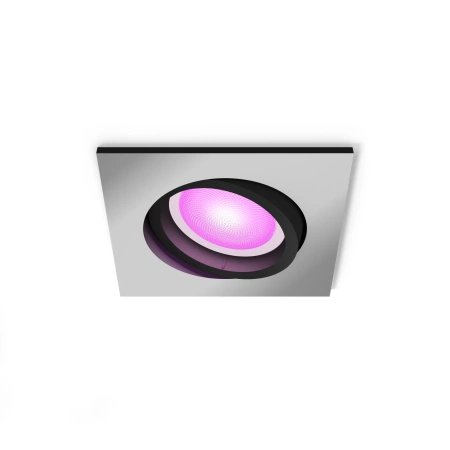 Oprawa Podtynkowa Wpuszczana LED 4.2W 400lm IP20 White and Color Ambiance RGB + TW Aluminium Inteligentna SMART Zigbee Bluetooth Centura Philips HUE
