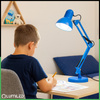 Lampka Biurkowa Kreślarska Stołowa E27 TOBI Niebieska Lumiled + uchwyt na blat