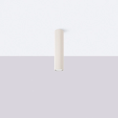 Lampa Sufitowa Reflektor Tuba Spot 1x GU10 Beżowa Karbon Deep Space SL.1589 Sollux